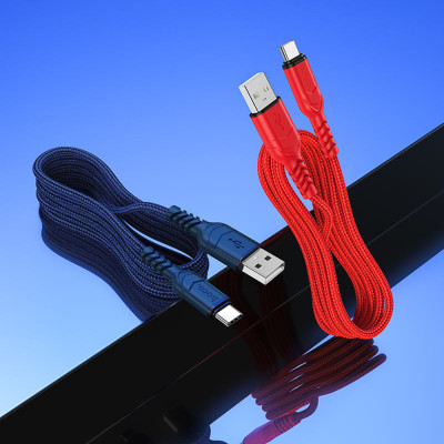 Cablu Type-C Fast Charge 3A la USB-A Hoco X59, 1m, negru