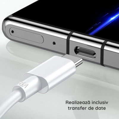 Cablu de date Type-C Xiaomi Turbo Charge (Mi 11 Ultra) 6A, alb, bulk