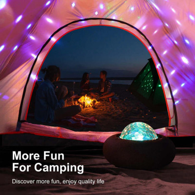 Boxa Fara Fir cu Lumini RGB, 440mAh - JoyRoom Maya Series (JR-MS02) - Black