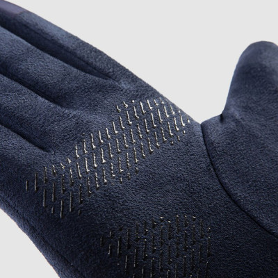 Manusi Touchscreen, Techsuit Suede (ST0009), albastru