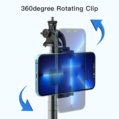 Yesido - Selfie Stick (SF13) - Stable, Adjustable, 360Â° Rotation, Remote Controller, Screw 1/4 Compatible - Black