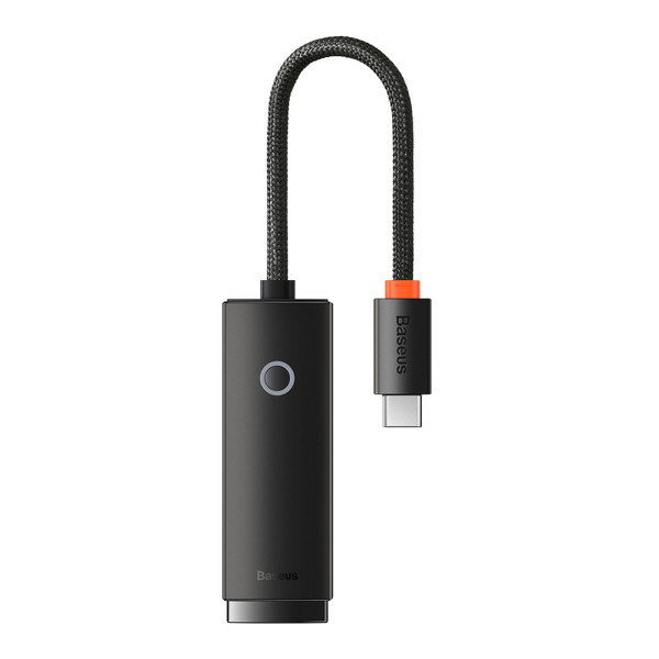 Adaptor USB-C la RJ45 Lan Port, 100Mbps - Baseus Lite Series (WKQX000201) - Black