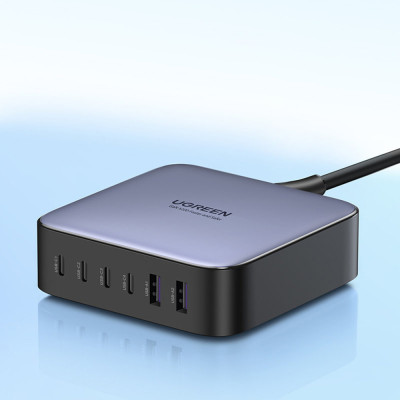 Statie incarcare GaN 4xtip C, 2xUSB 200W - Ugreen (40914) - Gray
