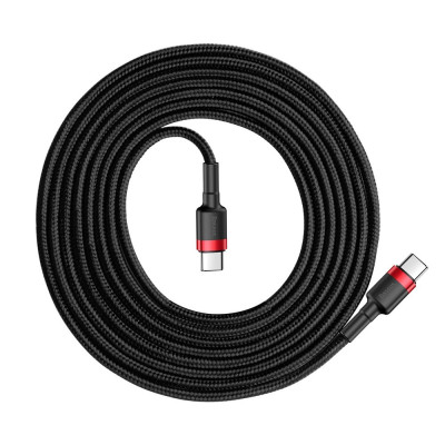 Cablu Type-C la Type-C, Fast Charging, 60W, 20V, 3A, 2m - Baseus Cafule (CATKLF-H91)