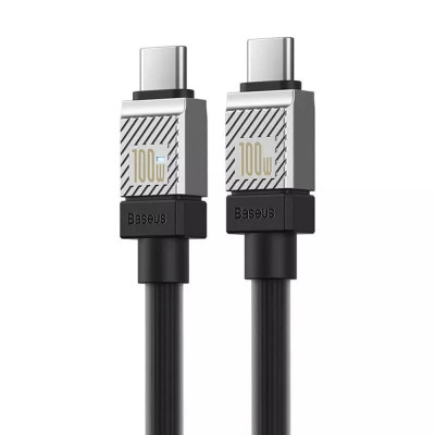 Cablu de Date Type-C la Type-C Super Fast Charging PD100W, 2m - Baseus CoolPlay Series (CAKW000301) - Black