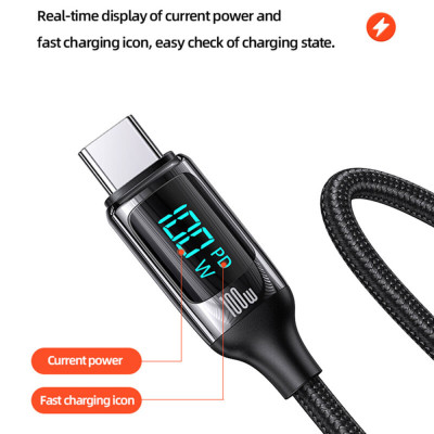 Cablu de Date Type-C la Type-C 100W, PD, Fast Charge, 3m - Usams U78 (US-SJ559) - Black