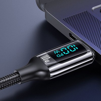 Cablu de Date Type-C la Type-C 100W, PD, Fast Charge, 3m - Usams U78 (US-SJ559) - Black