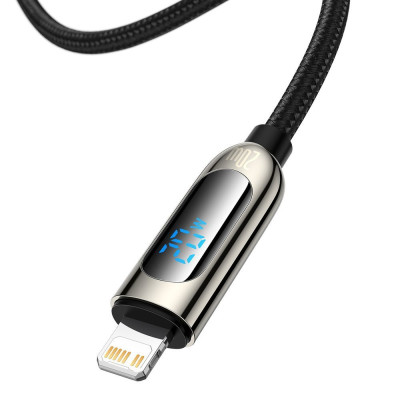 Cablu de Date Type-C la Lightning 20W, 1m - Baseus Display  (CATLSK-01) - Black