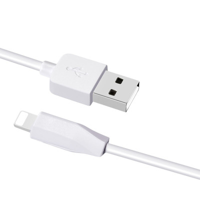 Cablu de Date USB-A la Lightning 10.5W, 2.4A, 2m - Hoco Rapid (X1) - Alb