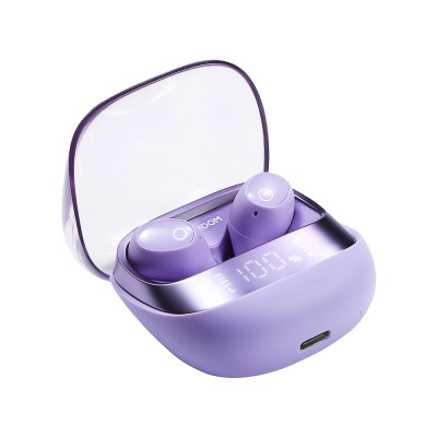Casti Bluetooth 5.3, True Wireless, Digital Display, IP54 -JoyRoom (JR-DB2) - Purple
