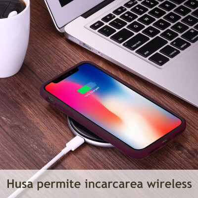 Husa pentru Samsung Galaxy A55 5G - Techsuit Soft Edge Silicone - Plum Violet