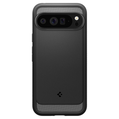 Husa pentru Google Pixel 9 Pro XL, Spigen Rugged Armor, negru