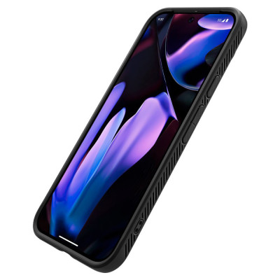 Husa pentru Google Pixel 9 Pro XL, Spigen Rugged Armor, negru