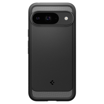 Husa pentru Google Pixel 9, 9 Pro, Spigen Rugged Armor, negru
