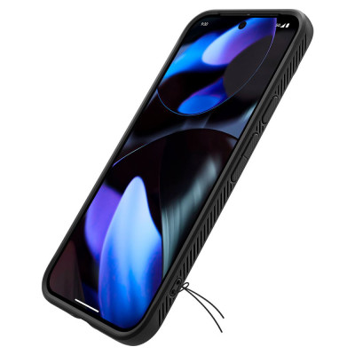 Husa pentru Google Pixel 9, 9 Pro, Spigen Rugged Armor, negru
