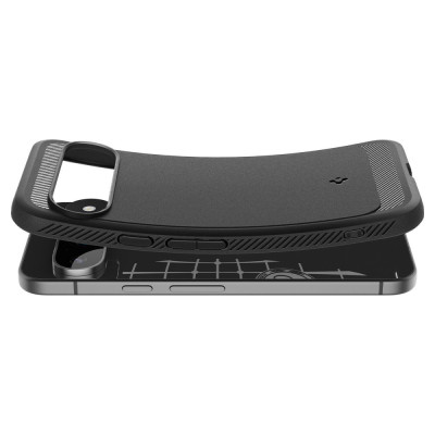 Husa pentru Google Pixel 9, 9 Pro, Spigen Rugged Armor, negru