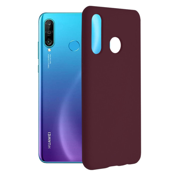 Husa pentru Huawei P30 lite / P30 lite New Edition - Techsuit Soft Edge Silicone - Plum Violet
