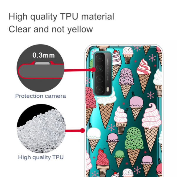 Husa de telefon pentru Huawei P Smart 2021, Ice Cream, material TPU